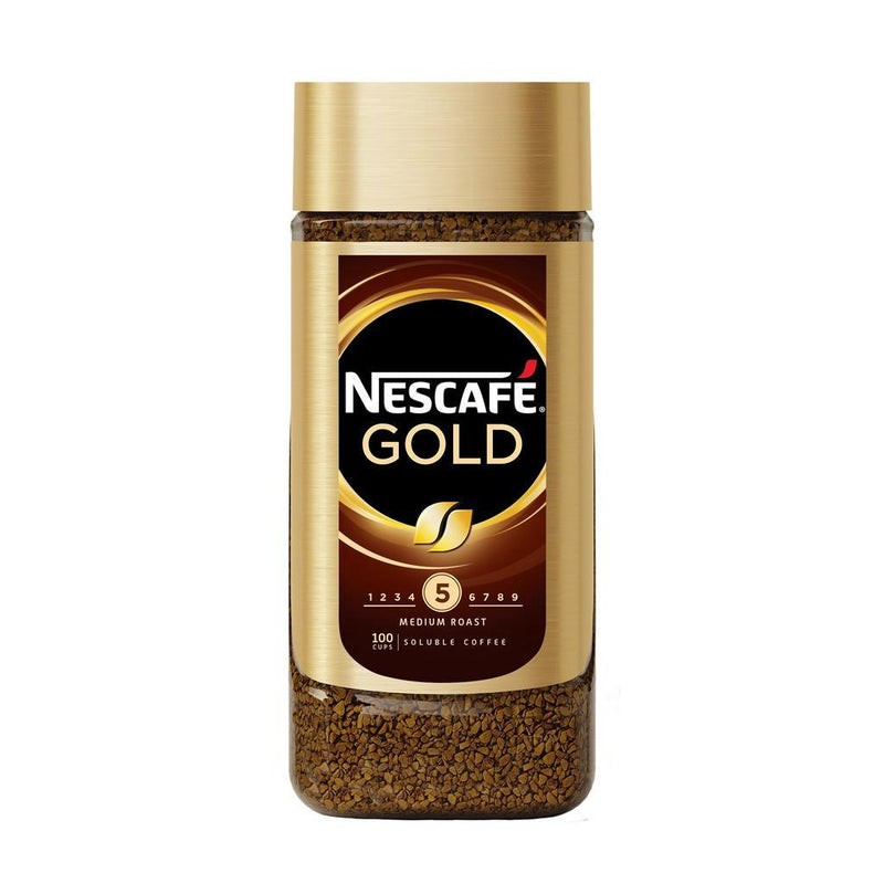 NESCAFE Gold Instant Coffee 200g with Glass Mug with Nescafe Logo