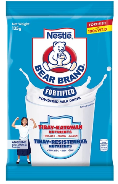 Bear Brand Fortified Powdered Milk Drink 135g