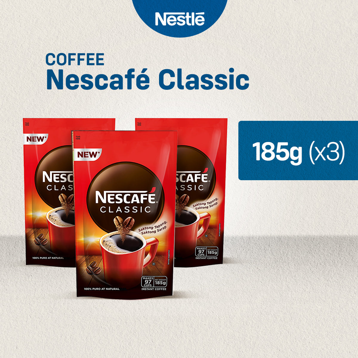 Nescafe Classic Instant Coffee 185g