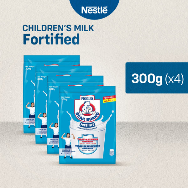 Bear Brand Fortified Powdered Milk Drink 300g Bundle of 4