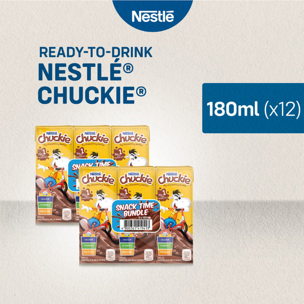 Chuckie Chocolate Flavoured Milk 180ml - Pack of 12