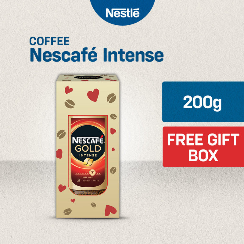 [With Gift Box] Nescafe Gold Intense Premium Instant Coffee 200g