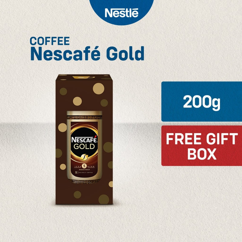 [With Gift Box] Nescafe Gold Premium Instant Coffee 200g