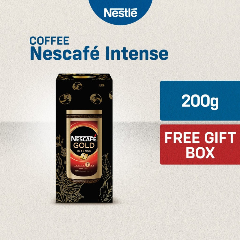 [With Gift Box] Nescafe Gold Intense Premium Instant Coffee 200g