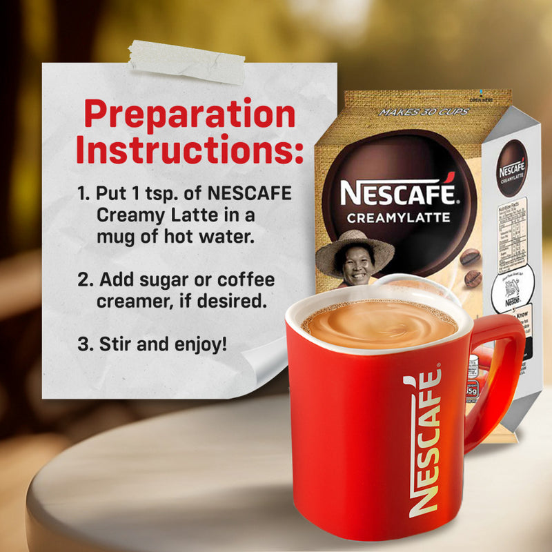 [Buy 9 Get 1] Nescafe Creamy Latte 3-in-1 Coffee Twin Pack 51g - Pack of 9+1