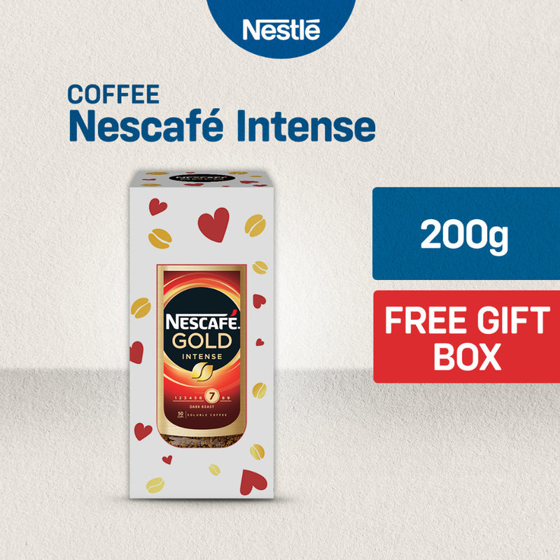 [With Gift Box] Nescafe Gold Intense Premium Instant Coffee 200g