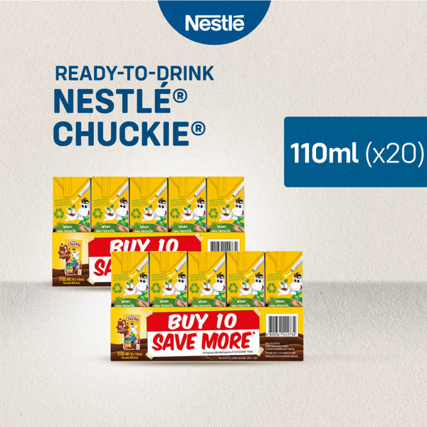 Chuckie Chocolate-Flavoured Milk 110ml - Pack of 20