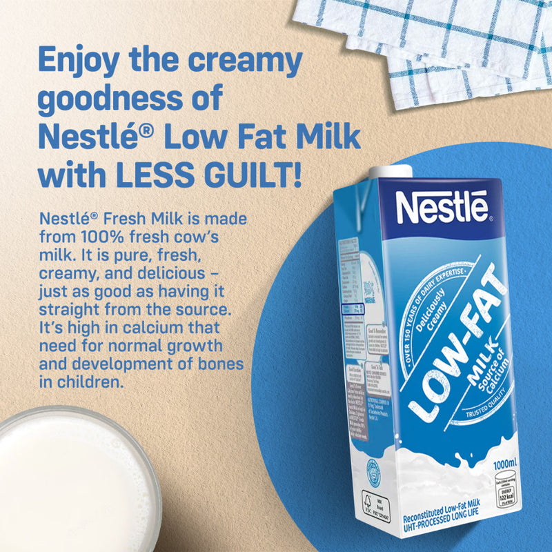 [Buy 2 Save P25] Nestle Low Fat Milk 1L