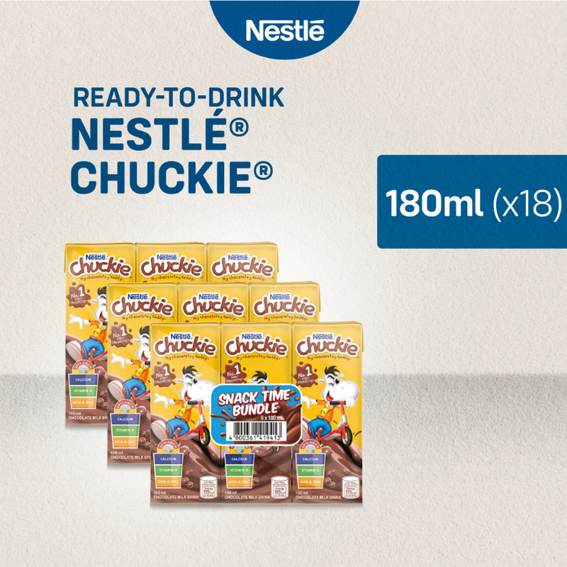 Chuckie Chocolate Flavoured Milk 180ml - Pack of 18