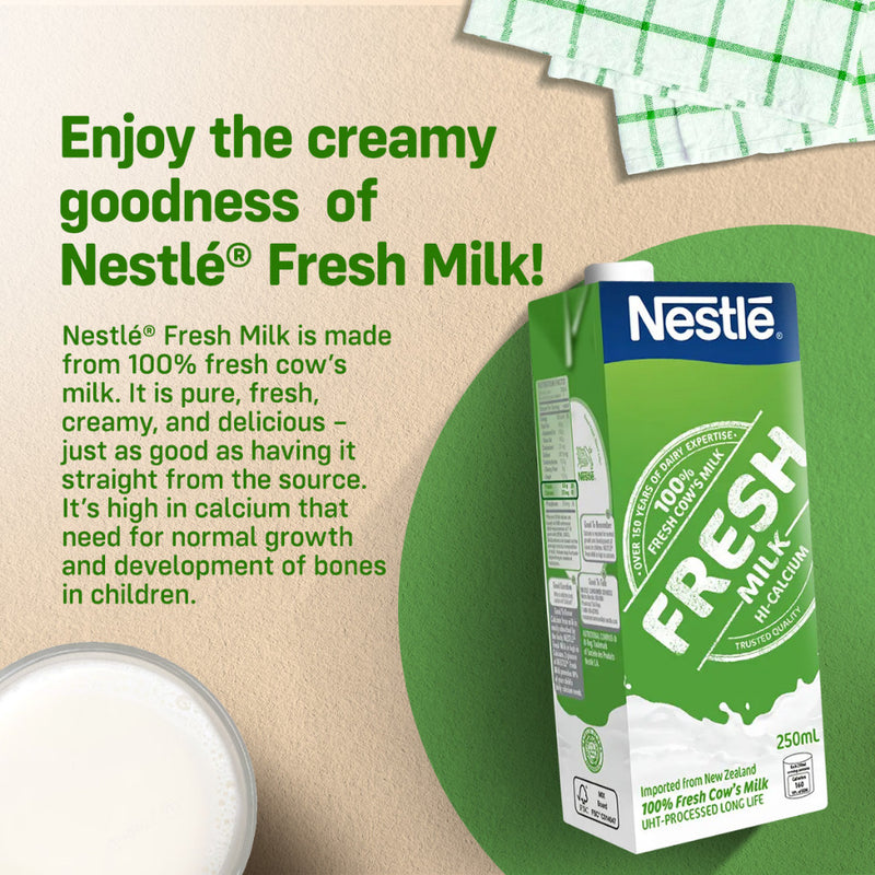 [Buy 2 Save P15] Nestle Fresh Milk Hi-Calcium 1L