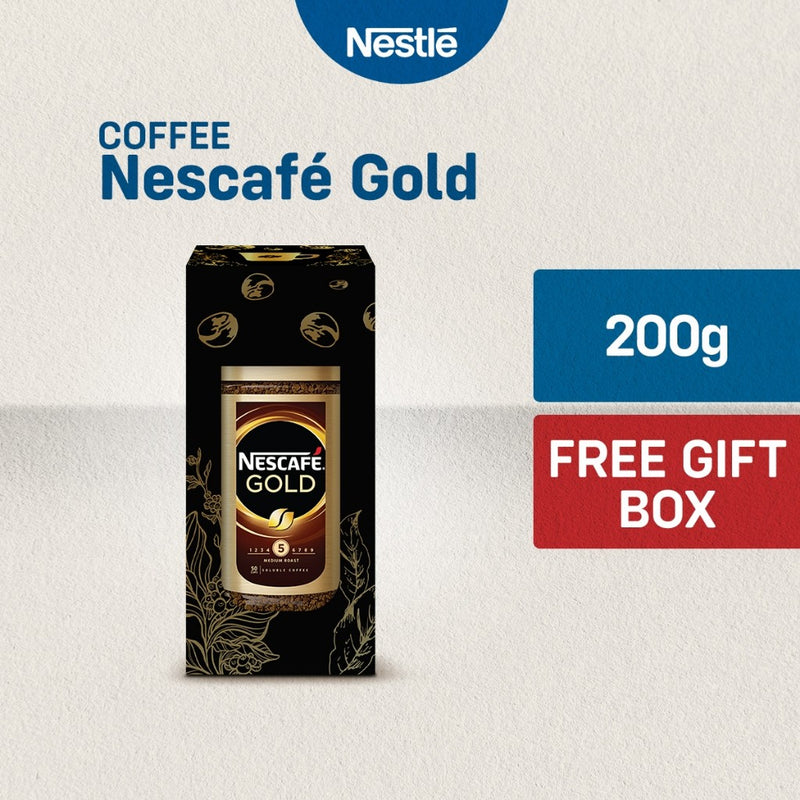 [With Gift Box] Nescafe Gold Premium Instant Coffee 200g