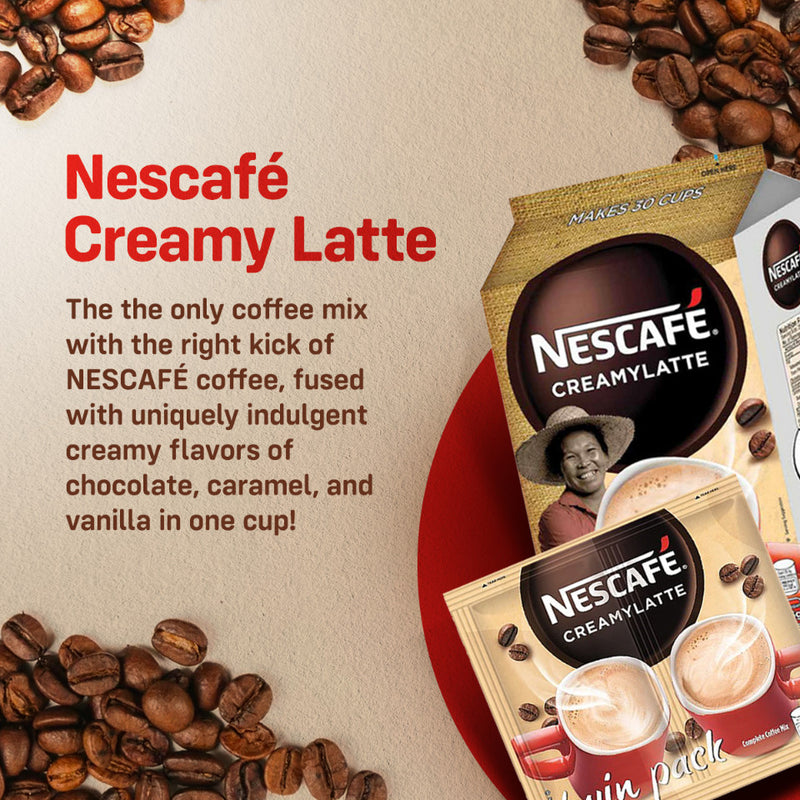 [Buy 9 Get 1] Nescafe Creamy Latte 3-in-1 Coffee Twin Pack 51g - Pack of 9+1