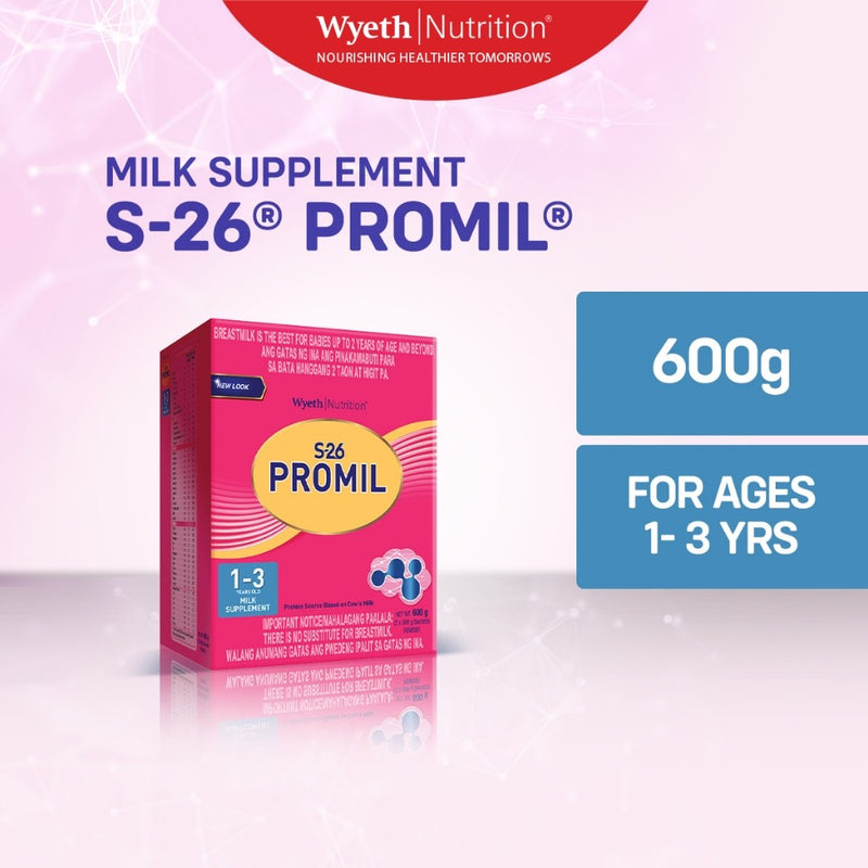 S-26 Promil Milk Supplement for Children 1 to 3 Years Old 600g