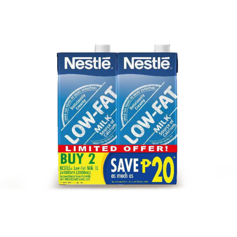 [Buy 2 Save P25] Nestle Low Fat Milk 1L