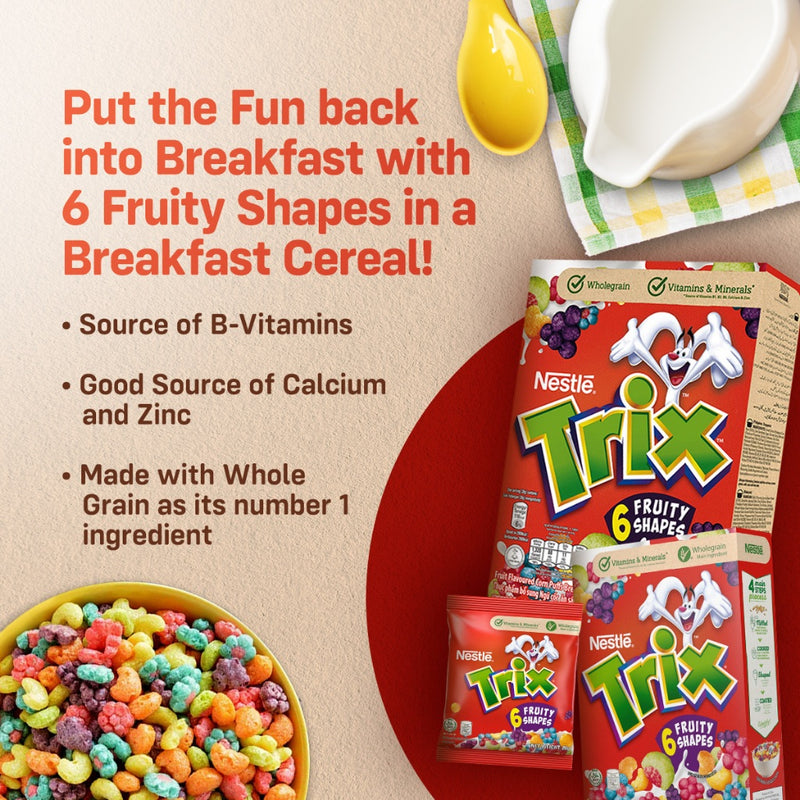 Trix Breakfast Cereal 330g x2 + Nestle Fresh Milk 1L x2