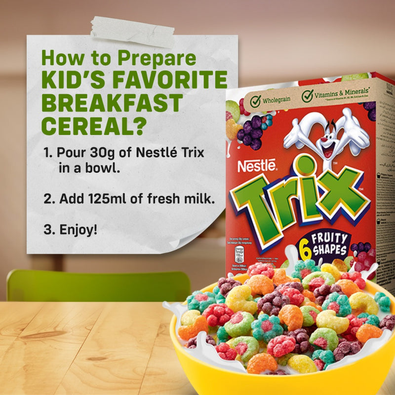 Trix Breakfast Cereal 330g x2 + Nestle Fresh Milk 1L x2