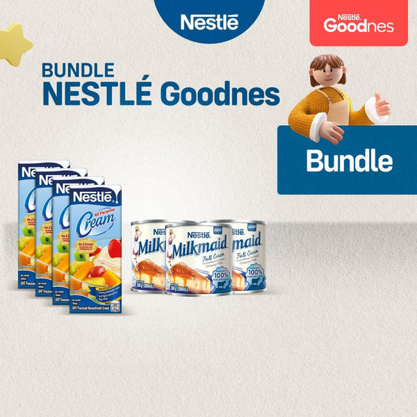 Nestle All Purpose Cream 250ml x4 + Milkmaid Sweetened Condensed Milk 300ml x3