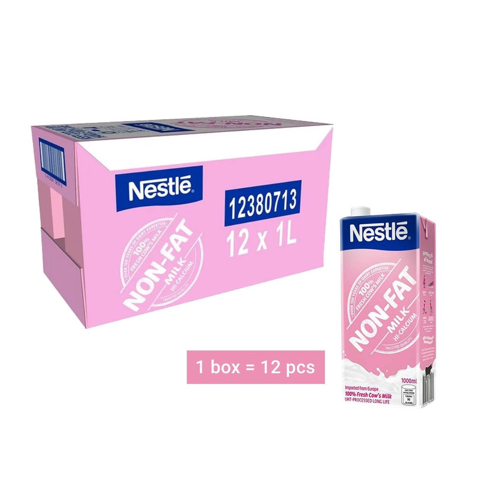 NestlÉ Non Fat Milk 1l Hi Calcium Pack Of 12