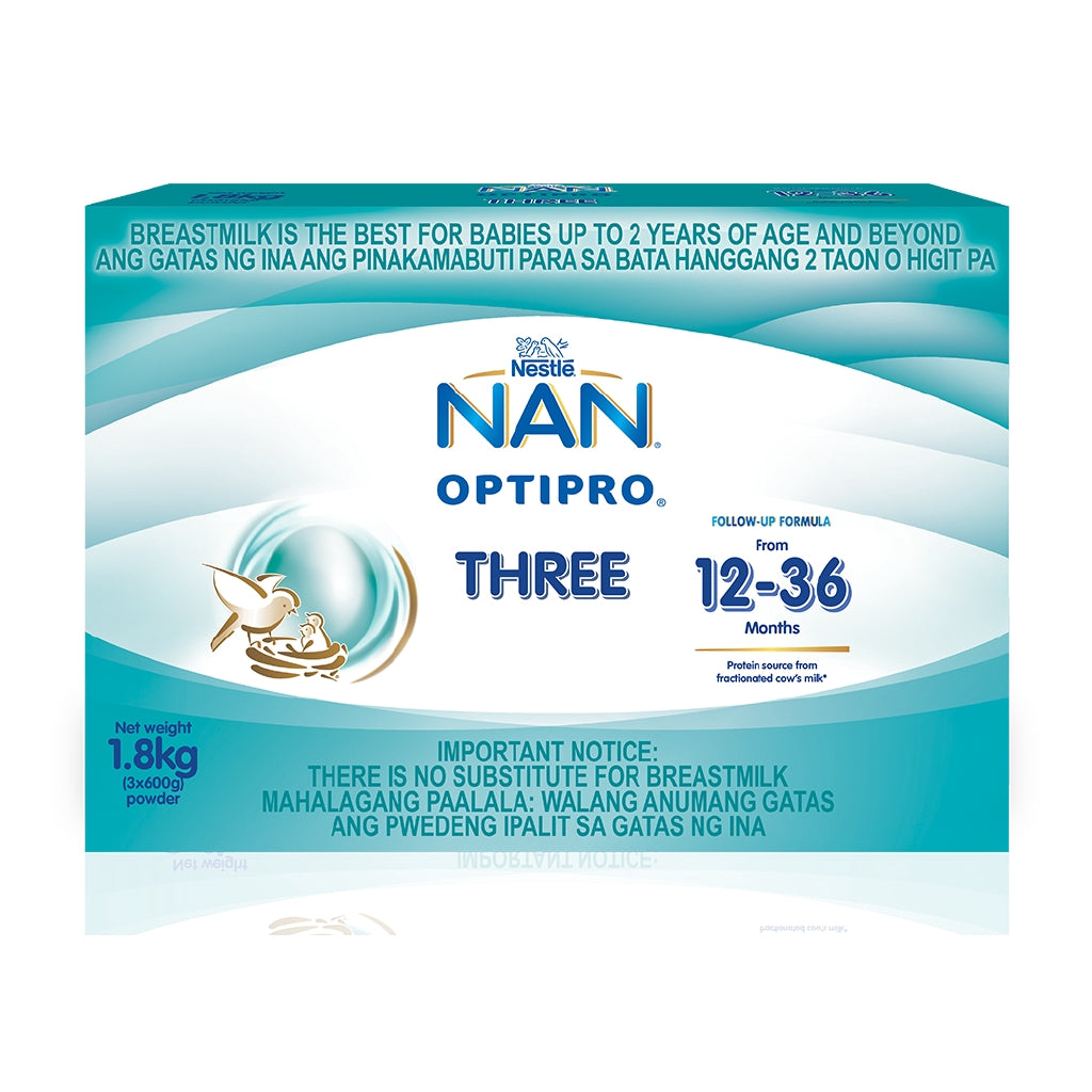 Nan Optipro Three Milk Supplement For Children 1 To 3 Years Old 1.8kg